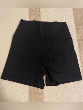 aerie Black High-Waist Bike Shorts